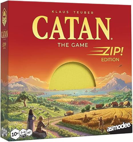 Catan Zip Travel — Jogo de Tabuleiro Portátil