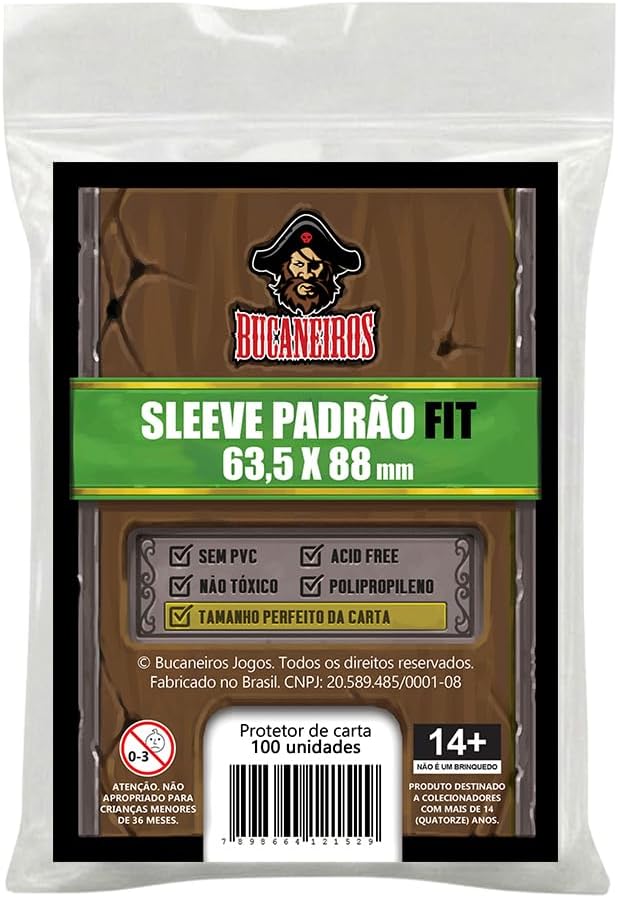 Sleeve Padrão Fit Bucaneiros — 100 unidades - Imagem 3