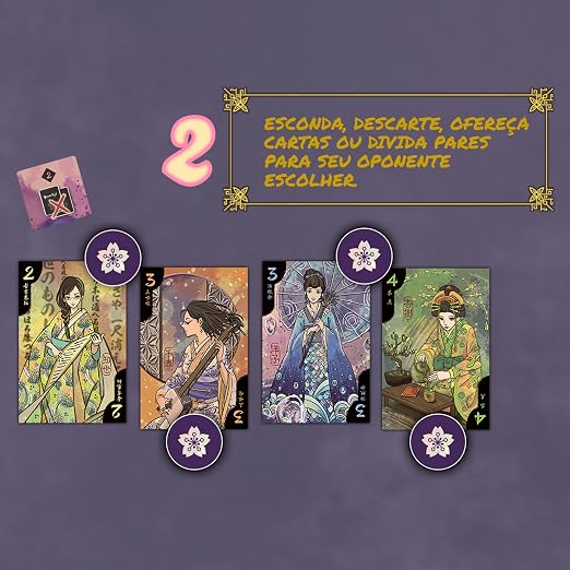 Hanamikoji — Jogo de Cartas de Blefe para 2 - Imagem 3