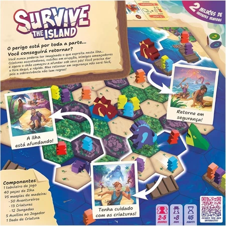 Survive: The Island — Jogo de Tabuleiro - Imagem 3